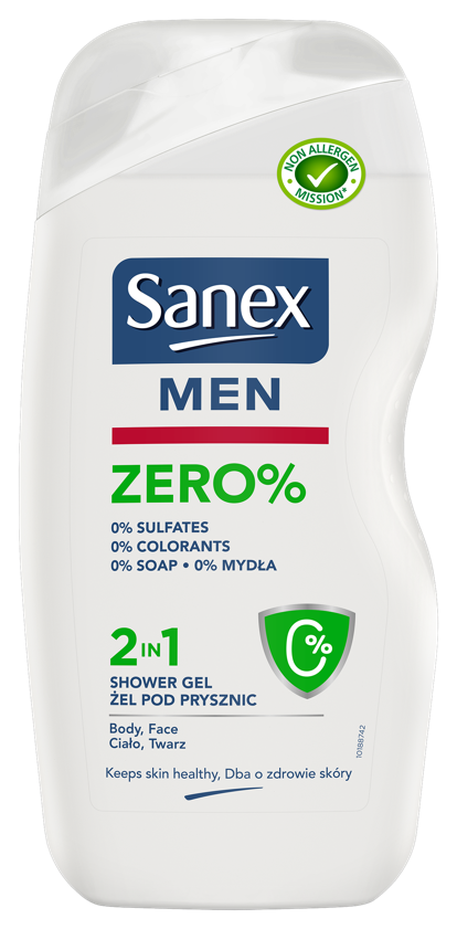 SANEX Men Żel pod prysznic Zero%