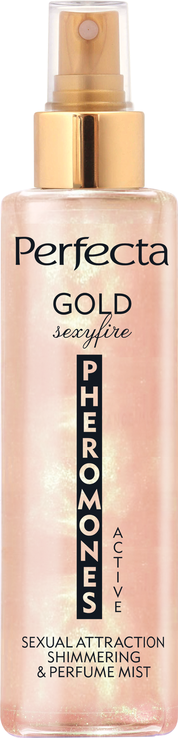 PERFECTA PHEROMONES ACTIVE Perfumowana mgiełka do ciała Gold Sexyfire