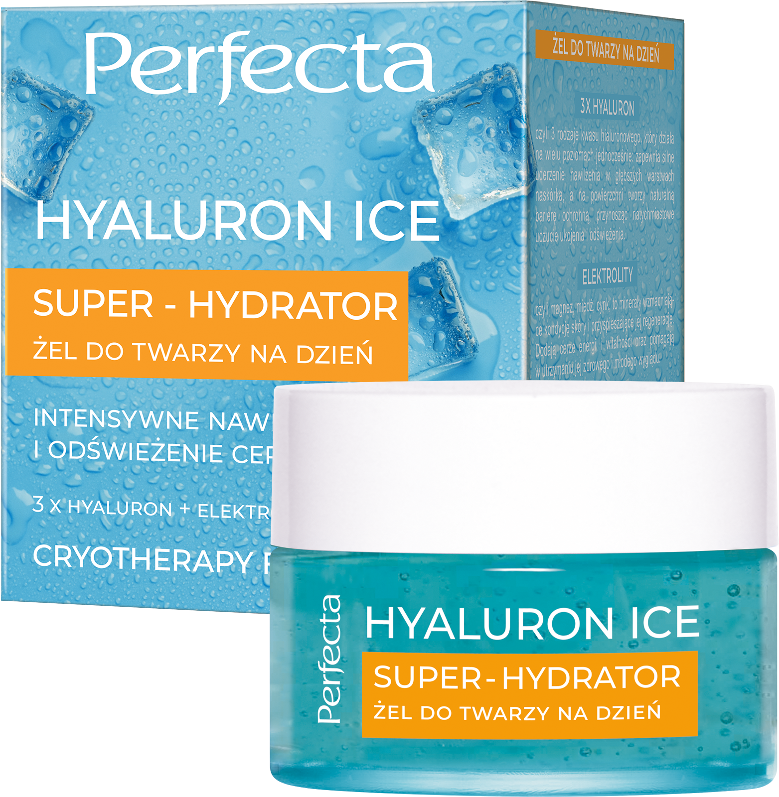 PERFECTA HYALURON ICE Super-Hydrator Żel do twarzy na dzień