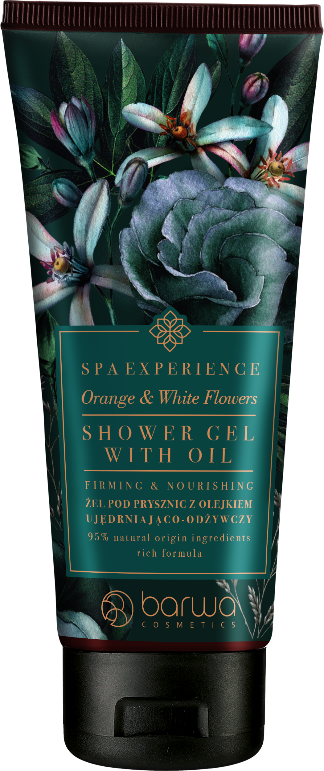 BARWA SPA EXPERIENCE ORANGE & WHITE FLOWERS Żel pod prysznic z olejkiem Ujędrniająco-odżywczy