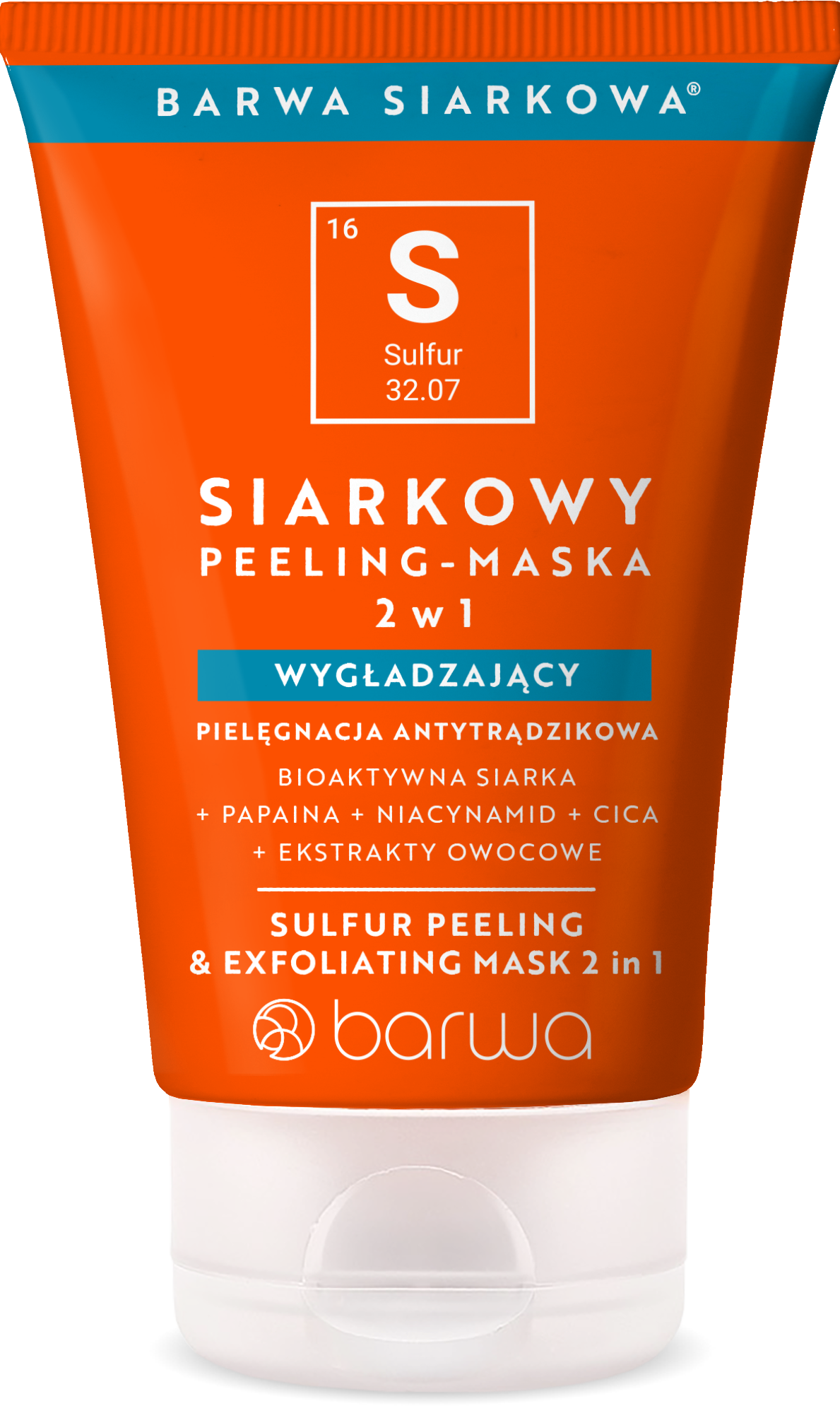 BARWA Siarkowa® Siarkowy Peeling-Maska 2w1 Wygładzający 