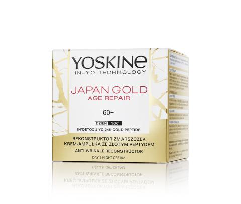 YOSKINE JAPAN GOLD Krem ampułka ze złotym peptydem 60+