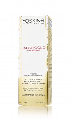 YOSKINE JAPAN GOLD Rozświetlający krem-koncentrat pod oczy i na powieki 