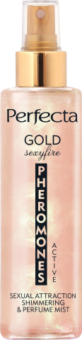 PERFECTA PHEROMONES ACTIVE Perfumowana mgiełka do ciała Gold Sexyfire