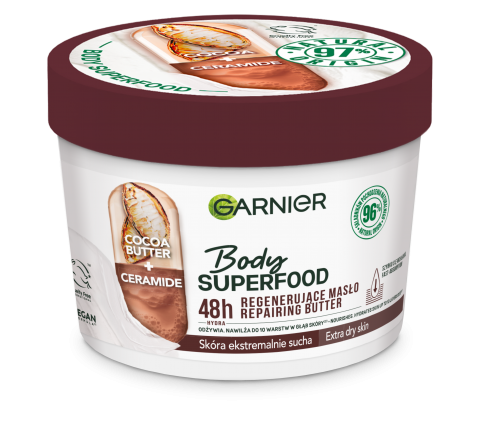 GARNIER Body Superfood_Regenerujące masło z kakao_380 ml_36,99 zł