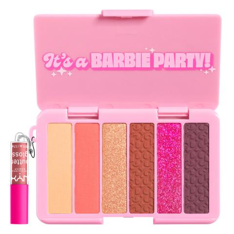 NYX Professional Makeup x Barbie™ The Movie_Paleta cieni z mini błyszczykiem Butter Gloss_69,99 zł_4