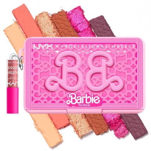 NYX Professional Makeup x Barbie™ The Movie_Paleta cieni z mini błyszczykiem Butter Gloss_69,99 zł_5