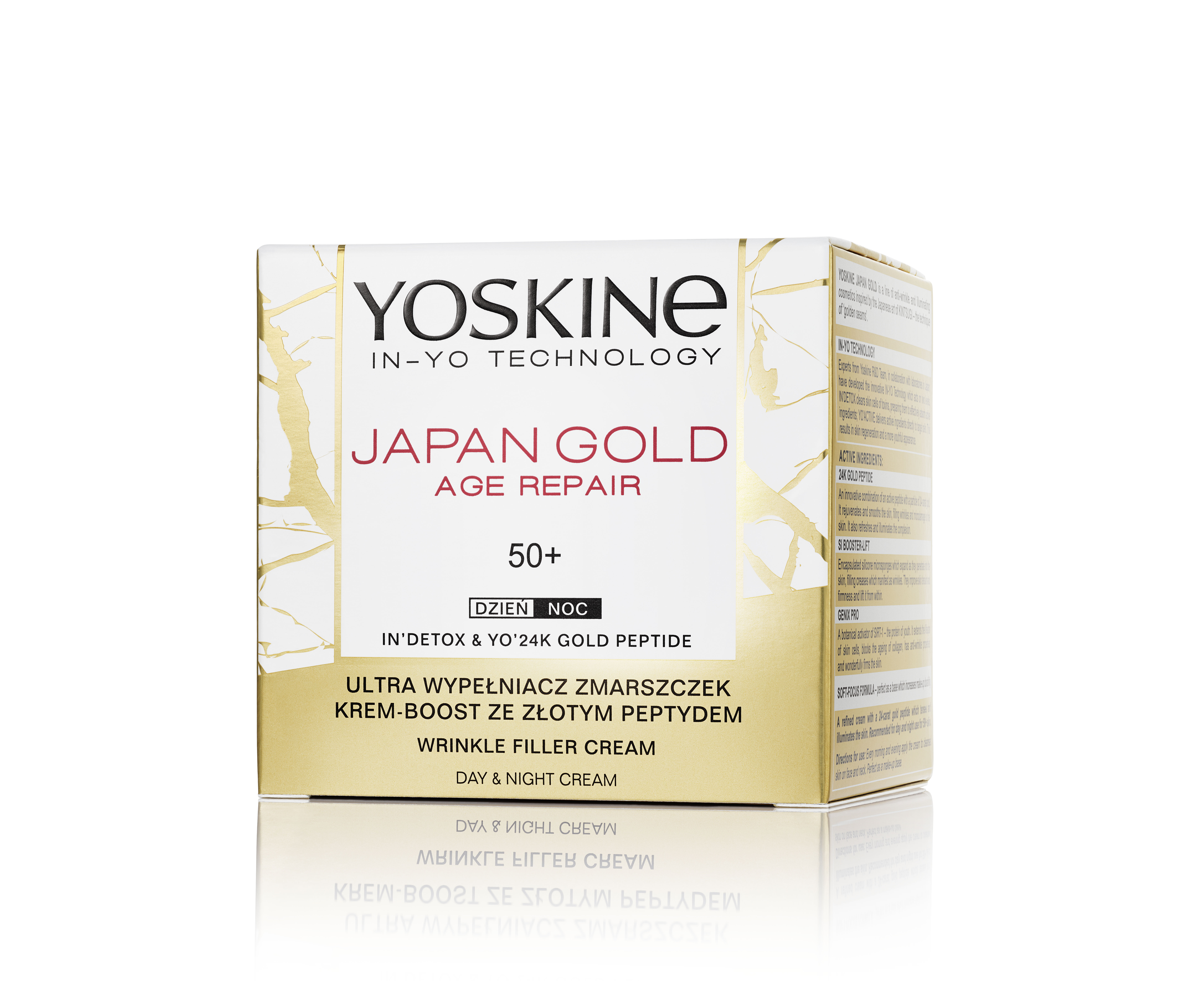 YOSKINE JAPAN GOLD Krem-boost ze złotym peptydem 50+