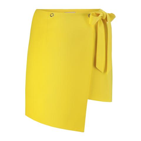 MARLU_żółta asymeryczna spódnica 