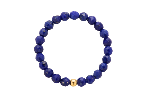 Pierścionek elastyczny FULL MOON_lapis lazuli