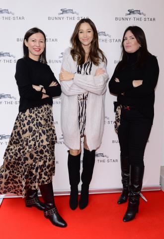 Dorota Czaja wraz z właścicielkami marki BUNNY THE STAR - Agnieszką Zaborowską i Magdaleną Krauze podczas spotkania prasowego_25.10.2018