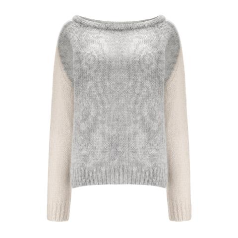 BUNNY THE STAR Sweter Sky Grey-Pink