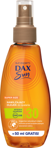 DAX SUN Nawilżający olejek do opalania SPF30