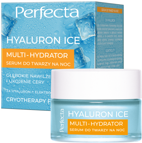 PERFECTA HYALURON ICE Multi-Hydrator Serum do twarzy na noc