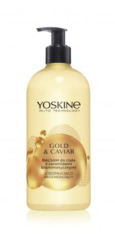 YOSKINE BODY GOLD & CAVIAR Balsam do ciała z ceramidami biomimetycznymi Ujędrniająco-regenerujący