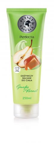 NOWOŚĆ! PERFECTA PLANET ESSENCE Odżywczy balsam do ciała Gruszka i Karmel