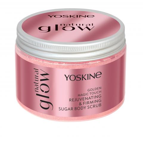 NOWOŚĆ! YOSKINE NATURAL GLOW GOLDEN MAGIC TOUCH REJUVENATING & FIRMING SUGAR BODY SCRUB