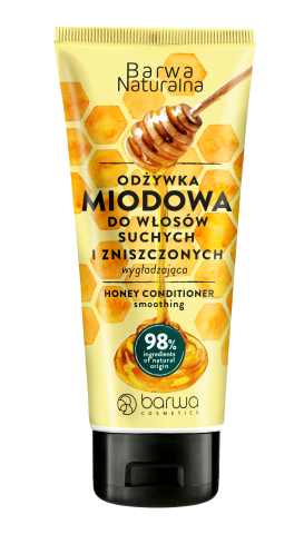 BARWA NATURALNA ODŻYWKA MIODOWA do włosów suchych i zniszczonych