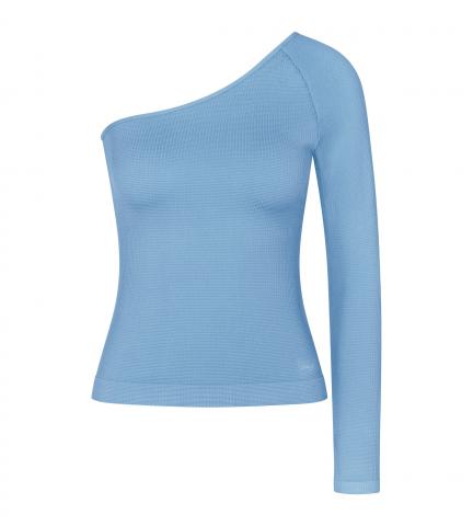 sloggi EVER Infused Relax 1 Shoulder Top_Azura Blue_190 zł