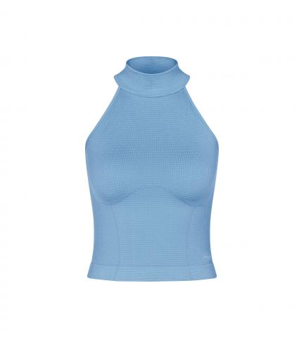 sloggi EVER Infused Relax High Neck Top_Azura Blue_180 zł