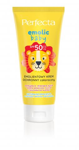 PERFECTA EMOLIC BABY Emolientowy krem ochronny całoroczny SPF50