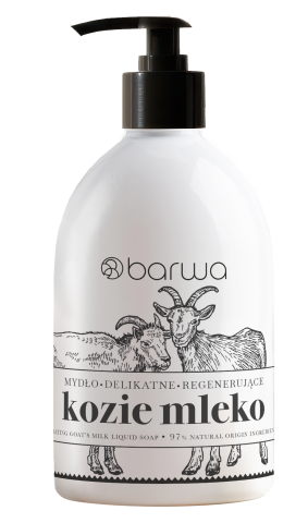 BARWA REGENERUJĄCE MYDŁO W PŁYNIE KOZIE MLEKO 