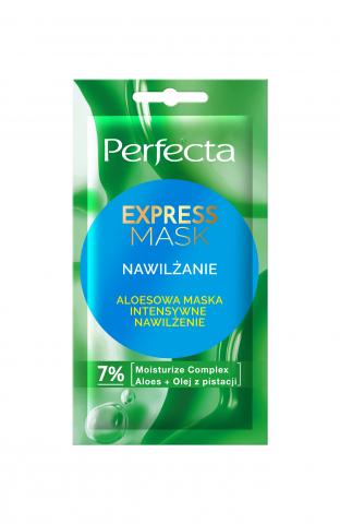 NOWOŚĆ 2025! PERFECTA Express Mask Aloesowa maska intensywnie nawilżająca