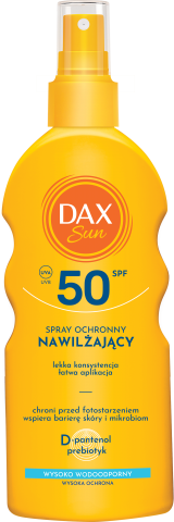 NOWOŚĆ 2025! DAX SUN NAWILŻAJĄCY SPRAY OCHRONNY SPF 50