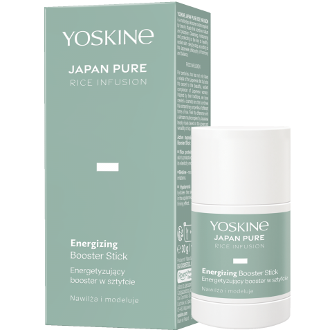 YOSKINE JAPAN PURE RICE INFUSION Energetyzujący Booster W Sztyfcie Wspomagający Modelowanie Owalu Twarzy