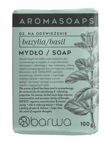 AROMA SOAPS Mydło bazyliowe w kostce