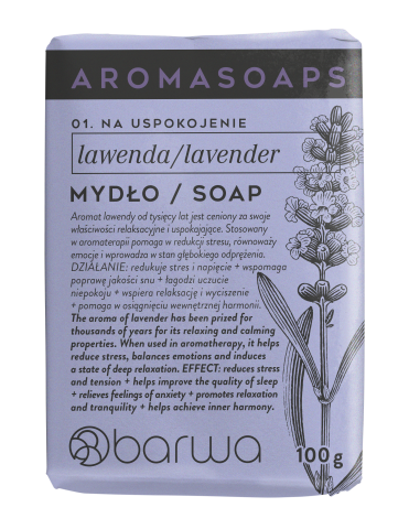 AROMA SOAPS Mydło lawendowe w kostce