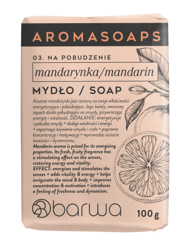 AROMA SOAPS Mydło mandarynkowe w kostce