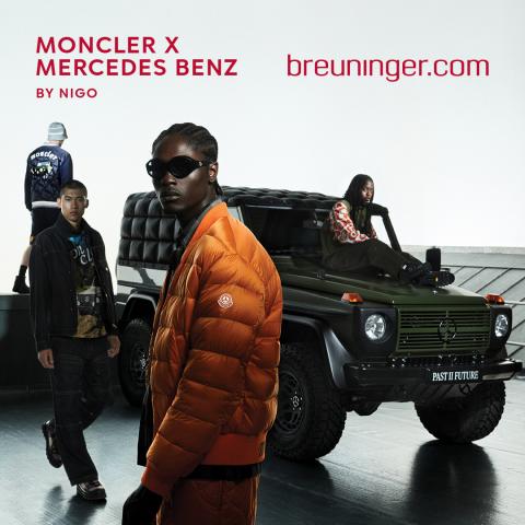KAPSUŁOWA KOLEKCJA MONCLER BY NIGO × MERCEDES-BENZ  DOSTĘPNA NA BREUNINGER.COM