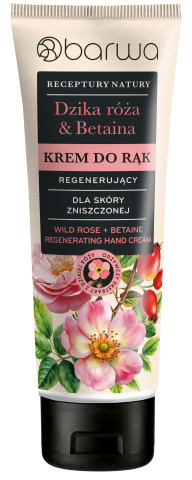 RECEPTURY NATURY Krem do rąk DZIKA RÓŻA + BETAINA 