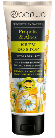 RECEPTURY NATURY Wygładzający krem do stóp PROPOLIS + ALOES 