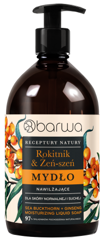 RECEPTURY NATURY Mydło Nawilżające ROKITNIK + ŻEŃ-SZEŃ