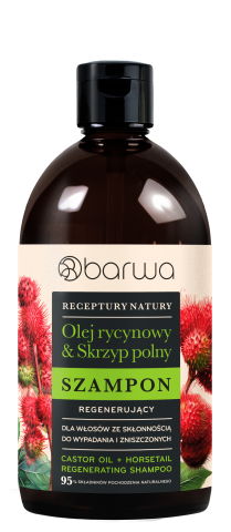 RECEPTURY NATURY Szampon i odżywka OLEJ RYCYNOWY + SKRZYP POLNY 