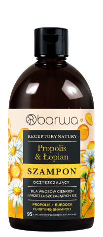 RECEPTURY NATURY Szampon PROPOLIS + ŁOPIAN