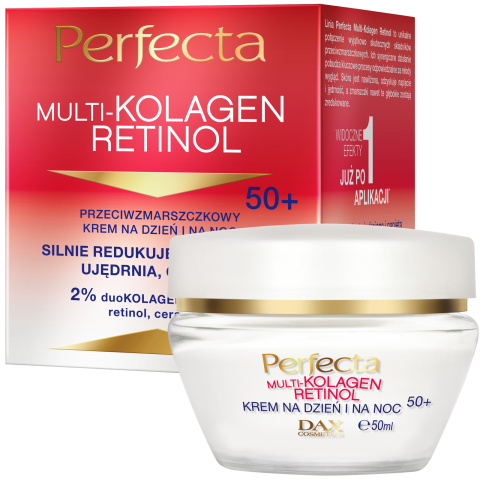 PERFECTA MULTI-KOLAGEN RETINOL Przeciwzmarszczkowy krem na dzień i na noc 50+