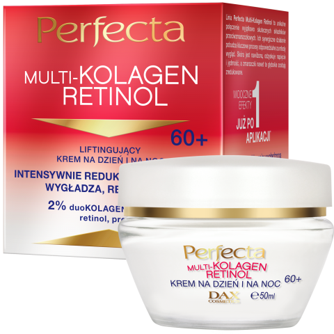 PERFECTA MULTI-KOLAGEN RETINOL Liftingujący krem na dzień i na noc 60+