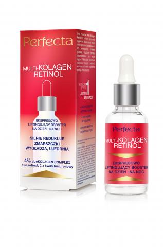 PERFECTA MULTI-KOLAGEN RETINOL Ekspresowo liftingujący booster na dzień i na noc 