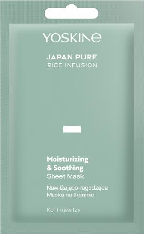 YOSKINE JAPAN PURE RICE INFUSION NAWILŻAJĄCO-ŁAGODZĄCA MASKA NA TKANINIE