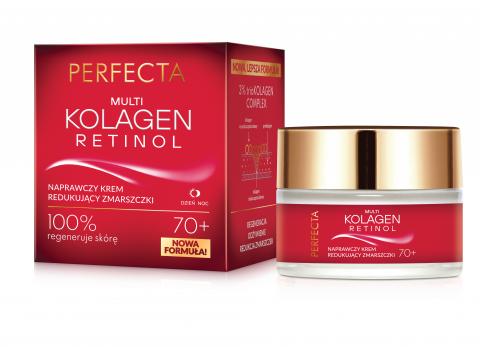 PERFECTA MULTI-KOLAGEN RETINOL Naprawczy krem redukujący zmarszczki 70+ na dzień i na noc