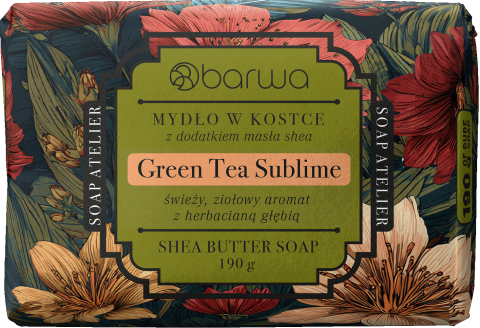 BARWA SOAP ATELIER Mydło w kostce Green Tea Sublime