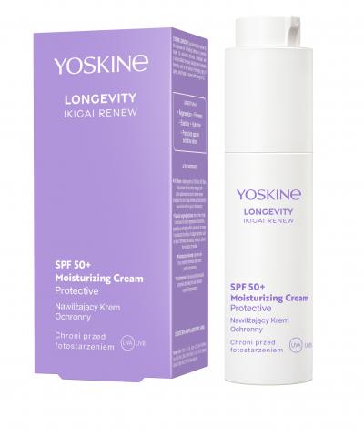 YOSKINE LONGEVITY IKIGAI RENEW Nawilżający krem ochronny SPF 50+ 