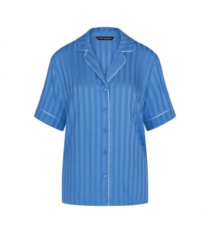 TRIUMPH_Amourette Jacquard Boyfriend Shirt_Ciel_160 zł