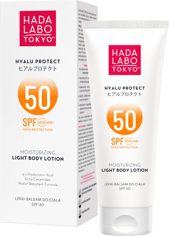 HADA LABO TOKYO HYALU PROTECT Lekki balsam do ciała SPF 50