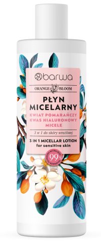 BARWA ORANGE BLOOM Płyn micelarny 3 w 1 z kwasem hialuronowym 